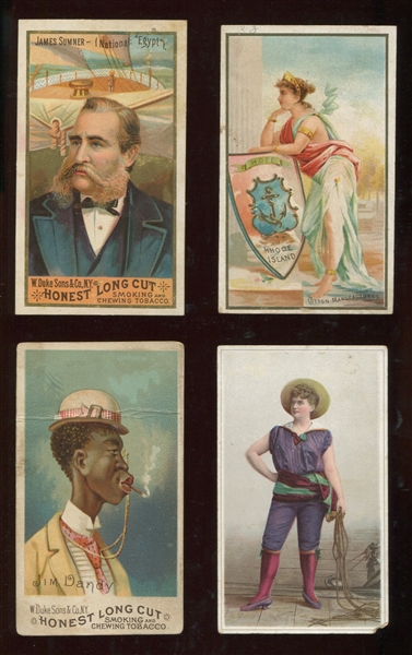 Mixed Lot of Oversized Duke Tobacco Cards With Sea Captains