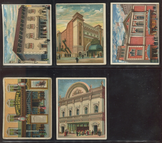 T108 Between The Acts Cigars Theatres Old and New Complete Set of (50) Cards