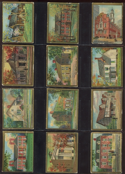 T69 Helmar Cigarettes Historical Homes Complete Set of (50) Cards