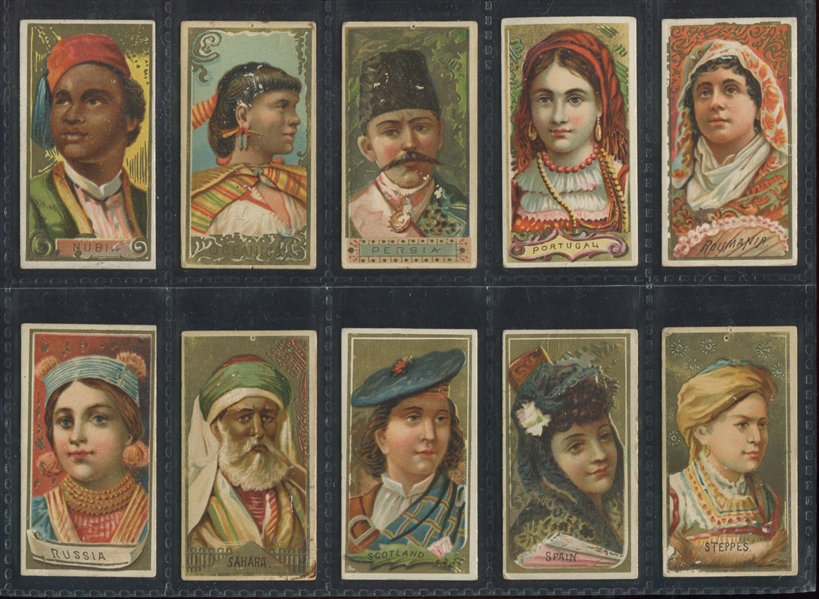 N24 Allen & Ginter Types of Nations Near Complete Set (46/50)