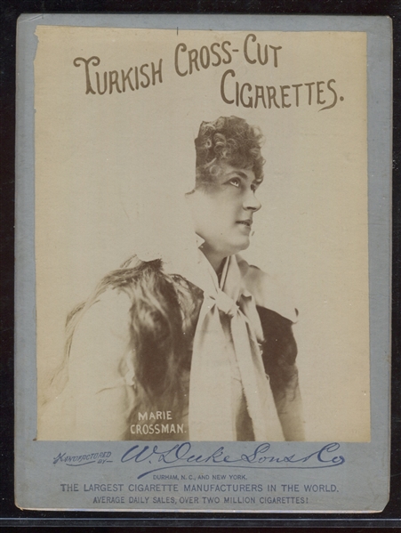 Turkish Cross Cut Cigarettes Marie Crossman Advertising Cabinet Photo