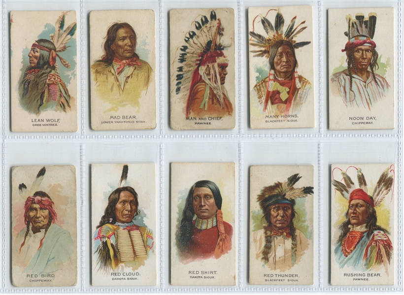 N2 Allen & Ginter American Indians Complete Set of (50) Cards