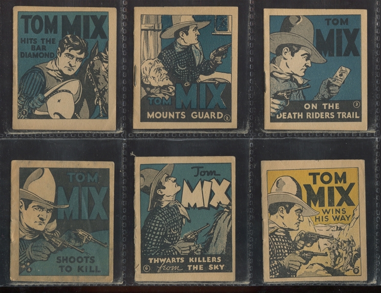 R151 National Chicle Tom Mix Booklets Lot of (20) Booklets