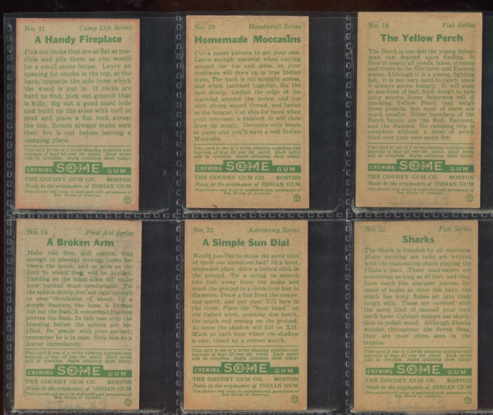 R26 Goudey Gum Boy Scouts Complete Set of (48) Cards