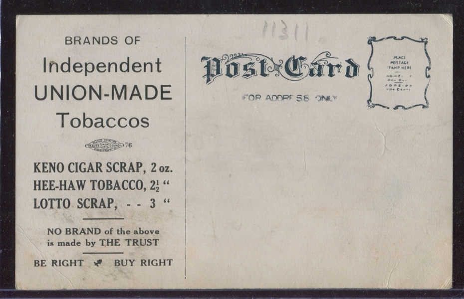 T135 Victor Tobacco Postcard - Ohio Capital at Columbus