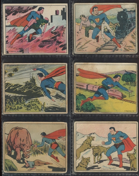 R145 Gum Inc Superman Lot of (8) Cards