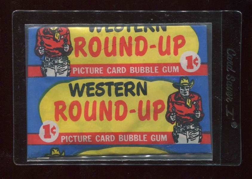 1956 Topps Round-Up One Cent Unopened Package