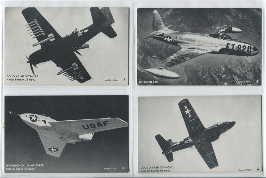 W452-2 Exhibit Supply Co. Jet Planes Complete Set of (64) Cards