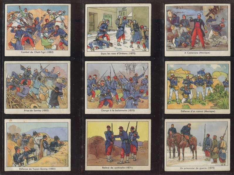 1930's French Globo Gum Foreign Legion Complete Set of (48) Cards