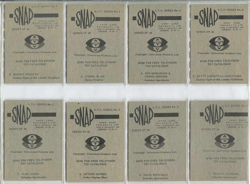Snap Card Products (UK) A.T.V. Series #2 Complete Set of (48) Cards