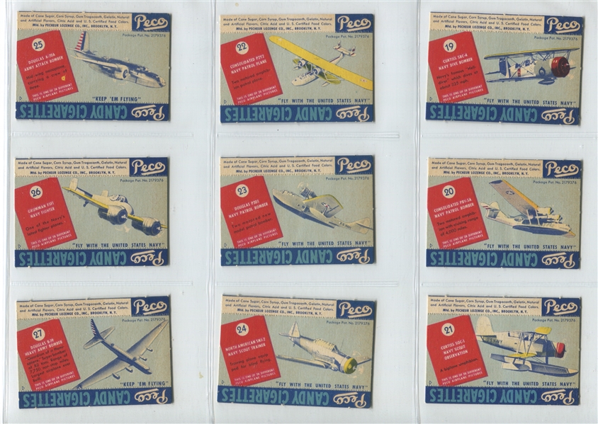 R8-2 Peco Candy Cigarettes Complete Set of (28) Cards