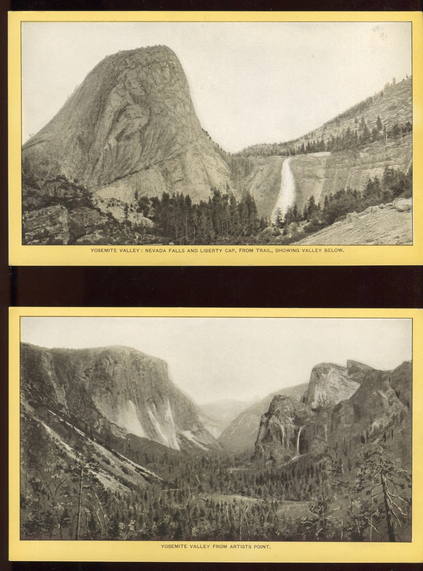 Lot Detail - H446-13 Singer Souvenirs - Yosemite Valley Trade Cards ...