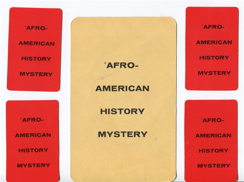 Lot of (5) Afro-American Game Playing Cards