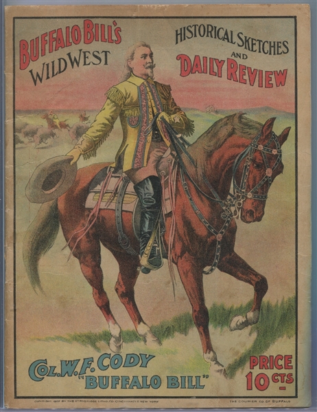 Fantastic Buffalo Bill's Wild West Show Program circa Turn of 20th Century