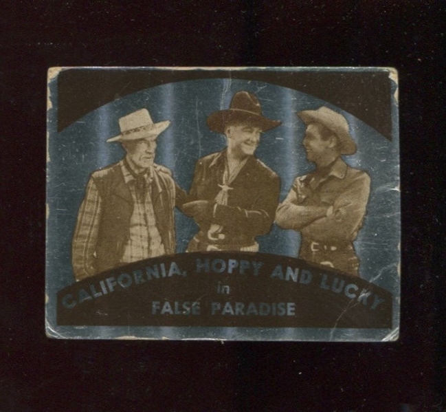 1950 Topps Hopalong Cassidy FOIL Card - False Paradise