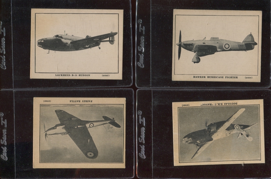FC18 Saratoga Potato Chips Airplane Cards Lot of (4) Cards