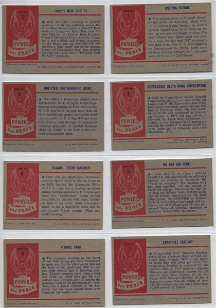 1954 Bowman Power For Peace Complete Set of (96) Cards