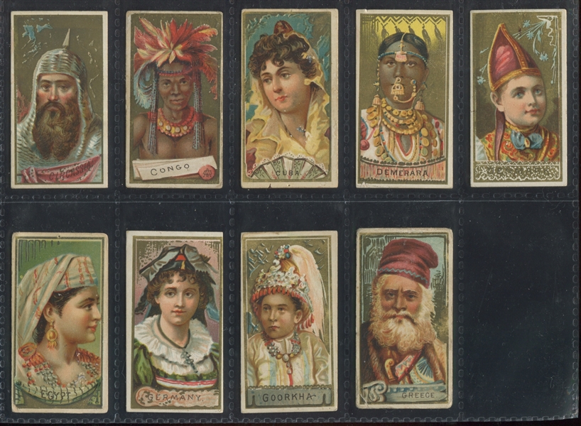 N24 Allen & Ginter Types of Nations Near Complete Set (46/50)