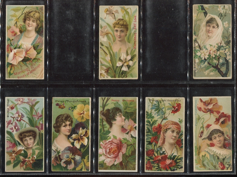 N75 Duke Tobacco Floral Beauties Near Complete Set (48/50) Cards