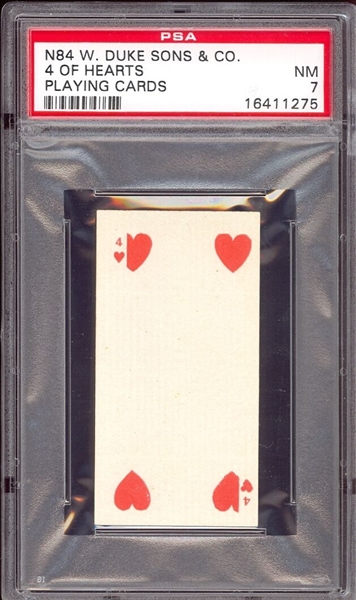 N84 Duke Playing Cards Lot of (4) High Grade Cards