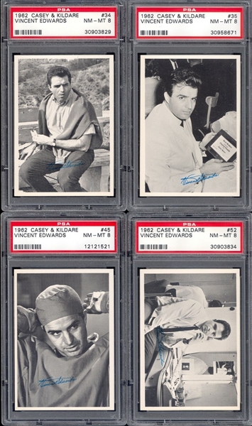 1962 Topps Casey & Kildare Lot of (16) PSA8 NMMT Graded Cards