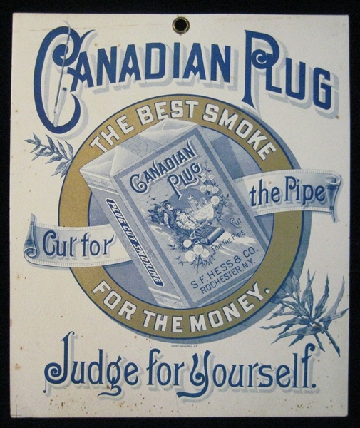 S.F. Hess Canadian Plug Hanger Card