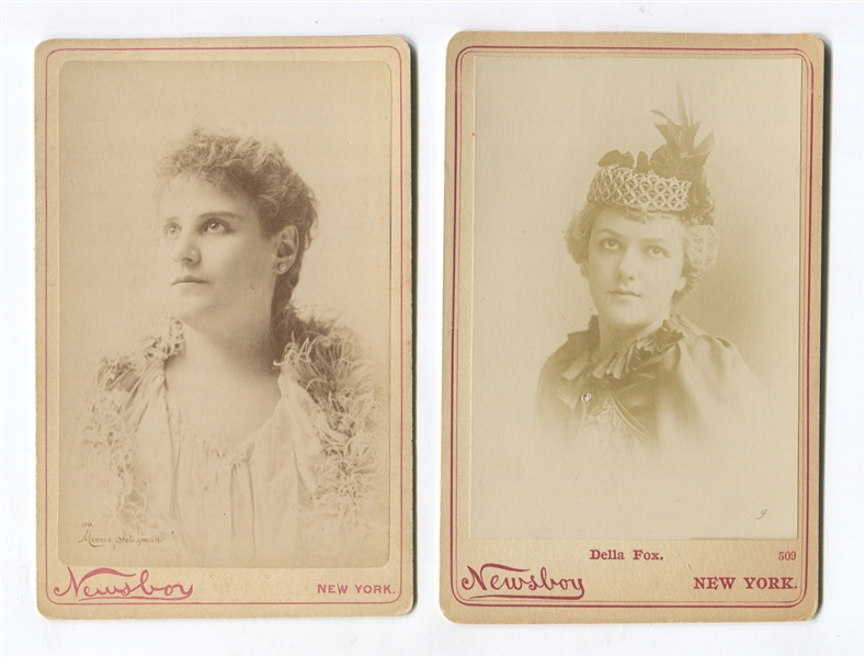 N566 Newsboy Tobacco Cabinets Lot of (10) Actress Cabinet Cards