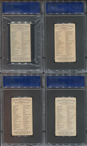 N82 Duke Musical Instruments Lot of (15) PSA5 EX Cards