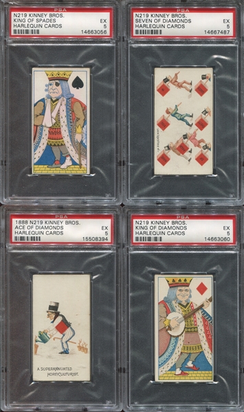 N219 Kinney Harlequin First Series Lot of (20) PSA5 EX Cards