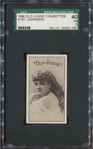 N167 Goodwin Tobacco Old Judge Cigarettes Actress Unknown SGC40 VG3