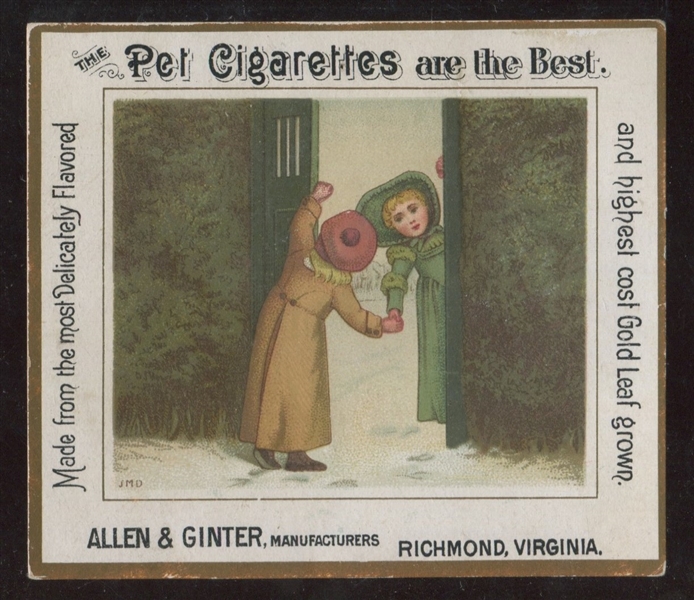 Allen & Ginter Pet Cigarettes Trade Card Lot of (5)