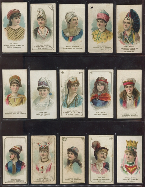 N71 Duke's Tobacco Actors & Actresses Complete Set of (50) Cards