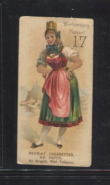 N376 H. Ellis & Co Costumes of Women Lot of (5) Different with Insert-Sized Ellis Trade Card