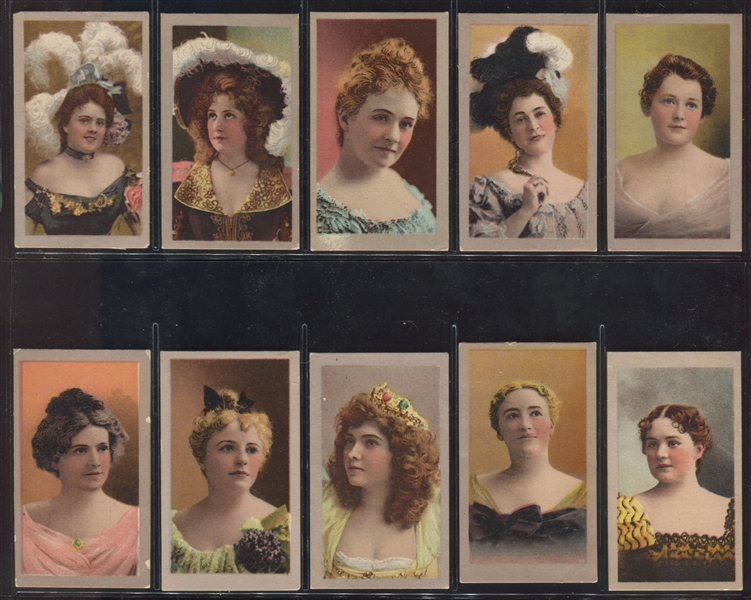 T400 American Tobacco Company Actresses and Girls Collection of (81) Different Including Three Near/Partial Sets