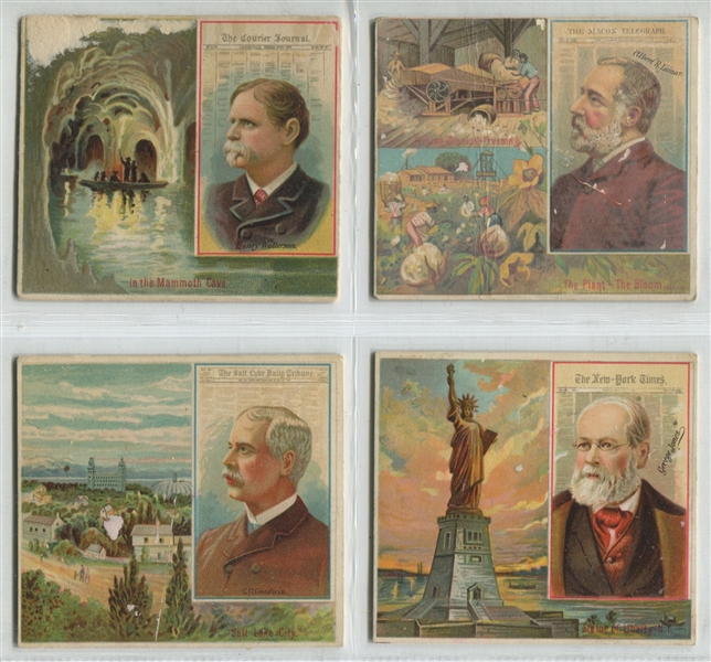 N35 Allen & Ginter American Editors Oversized Cards Lot of (28) Cards