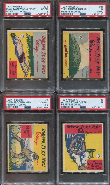 R21 Wolverine Gum Believe It or Not Lot of (4) PSA-Graded Cards