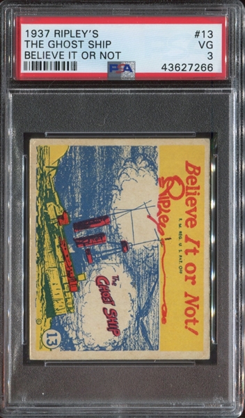 R21 Wolverine Gum Believe it or Not #13 The Ghost Ship PSA3 VG