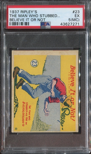 R21 Wolverine Gum Believe it or Not #23 The Man Who Stumbled PSA5 EX (MC)