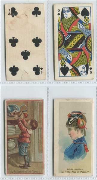 1880's Duke Tobacco Lot of (12) Cards with N75 Floral Beauties