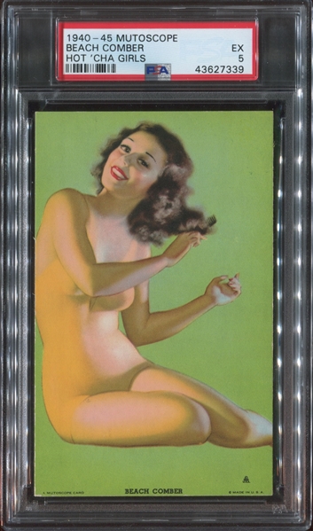 1940-45 Mutoscope Hot 'Cha Girls Lot of (9) PSA-Graded Cards