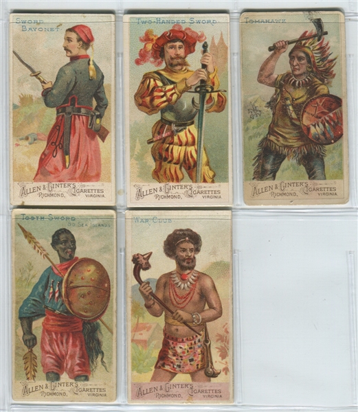 N3 Allen & Ginter Arms of Nations Complete Set of (50) Cards