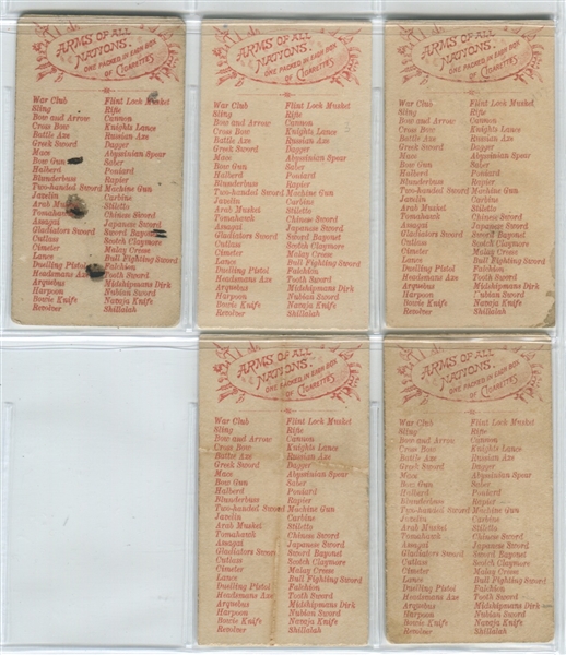 N3 Allen & Ginter Arms of Nations Complete Set of (50) Cards