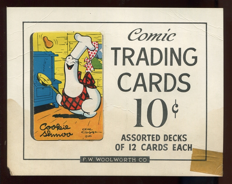 1949 F.W. Woolworth Comic Trading Cards Header Card