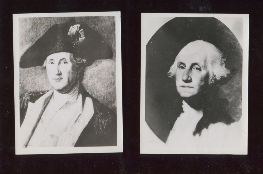 Lot of (12) George Washington Photo Type Trade Cards