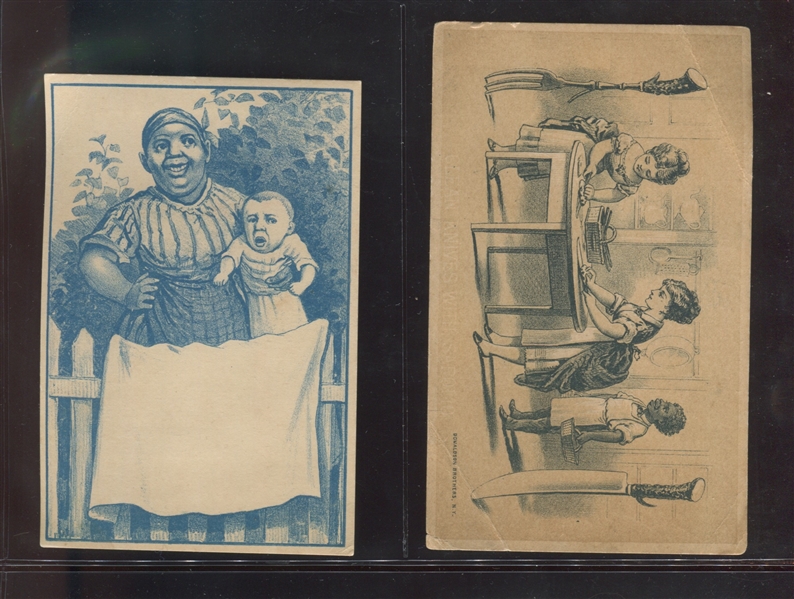 Lot of (33) Vintage 19th Century Trade Cards Picturing African American Subjects