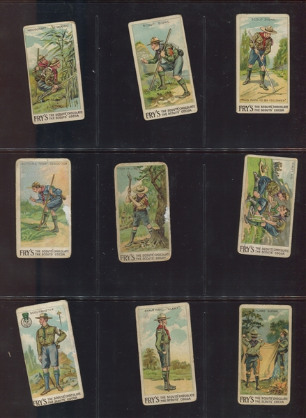 V39 J. S. Fry & Sons Chocolates Boy Scouts Complete Set of (50) Cards