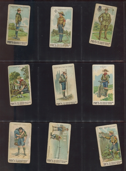 V39 J. S. Fry & Sons Chocolates Boy Scouts Complete Set of (50) Cards