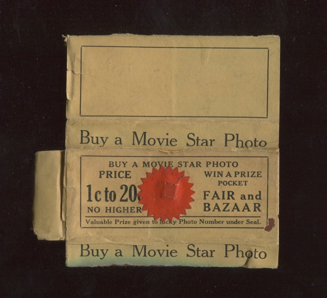 Interesting Vintage Movie Star Lottery Type Group of Cards