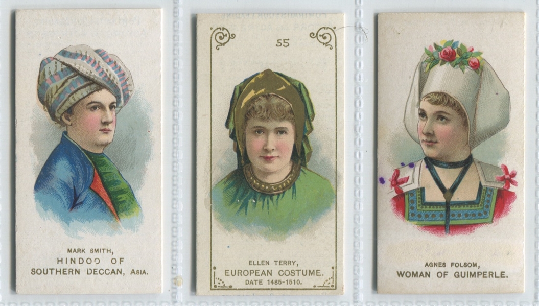 N70-N71 Duke Tobacco Actors and Actresses Lot of (3) Higher Grade Cards