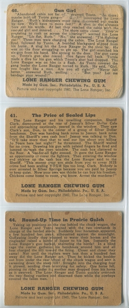 R83 Lone Ranger Lot of (3) High Number Cards